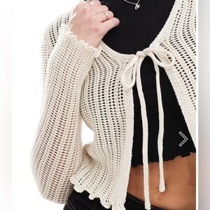 Cotton On open knit cardigan